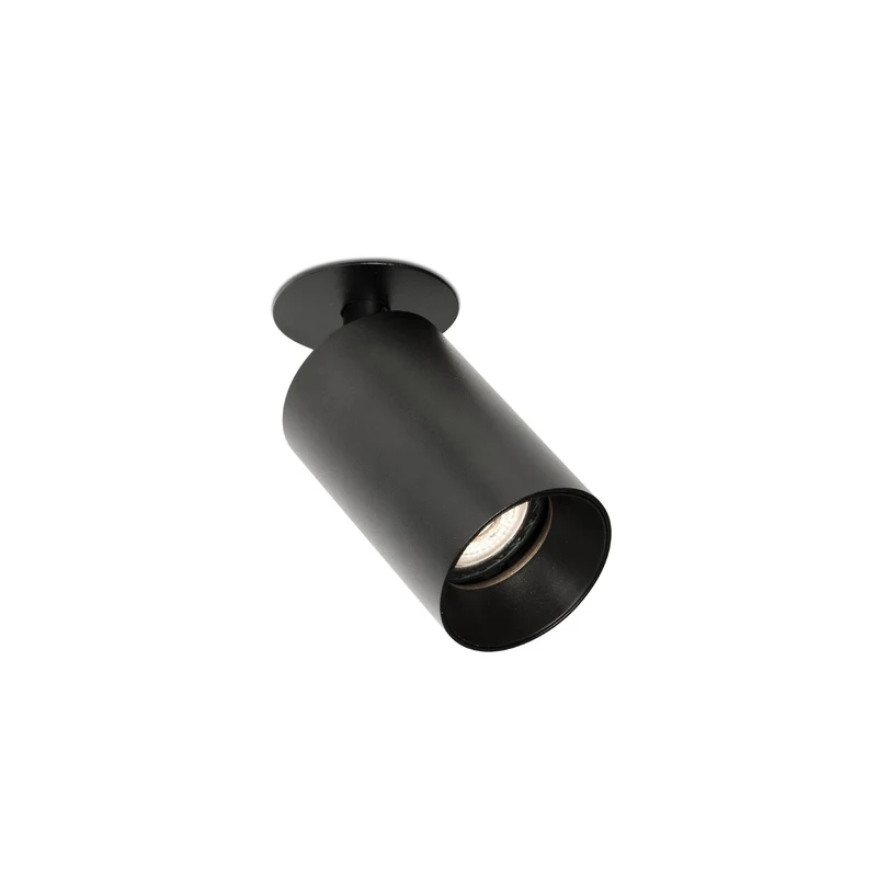 Empotrable de pared Faro Stan GU10 LED negro mate IP20 43753