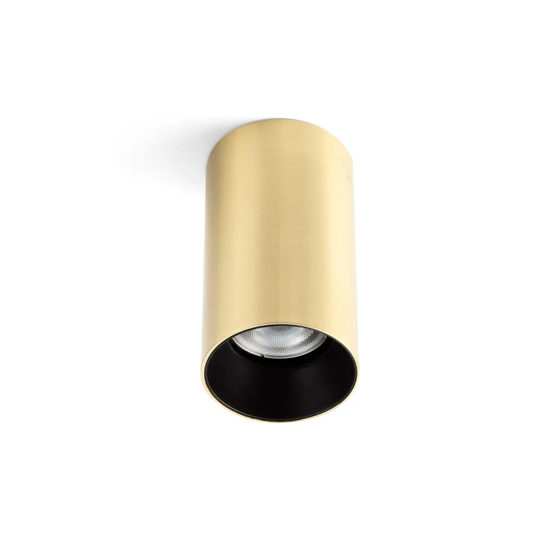 Plafón de techo Faro Stan GU10 LED oro satinado 43758
