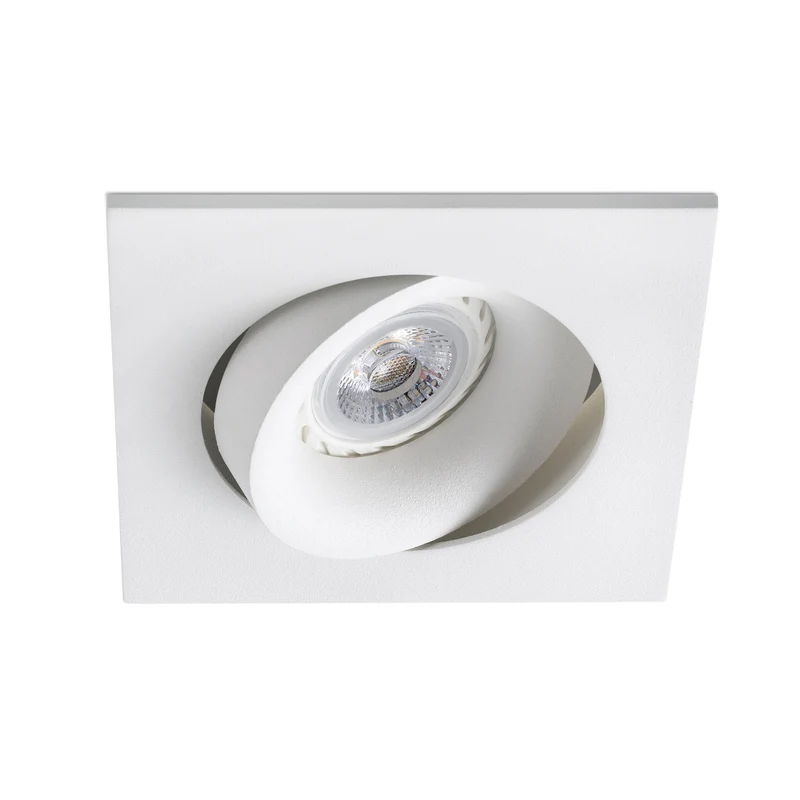 Downlight empotrable de techo Faro Argon GU10 LED blanco mate IP20 43402