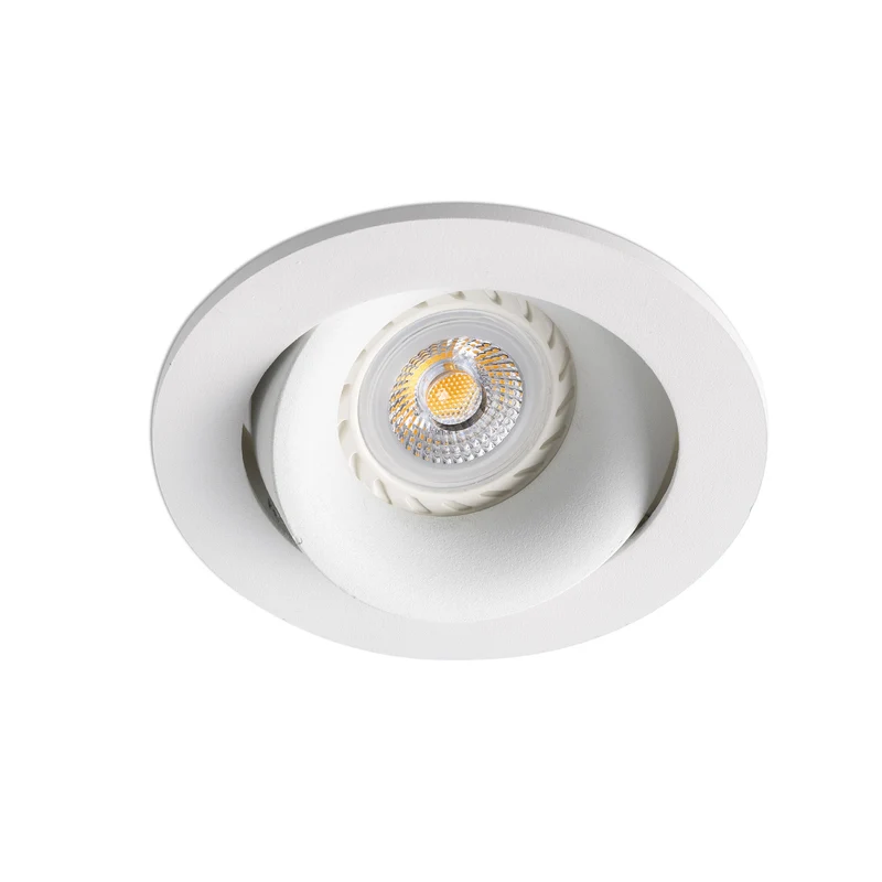Downlight empotrable de techo Faro Argon GU10 LED blanco mate IP20 43401