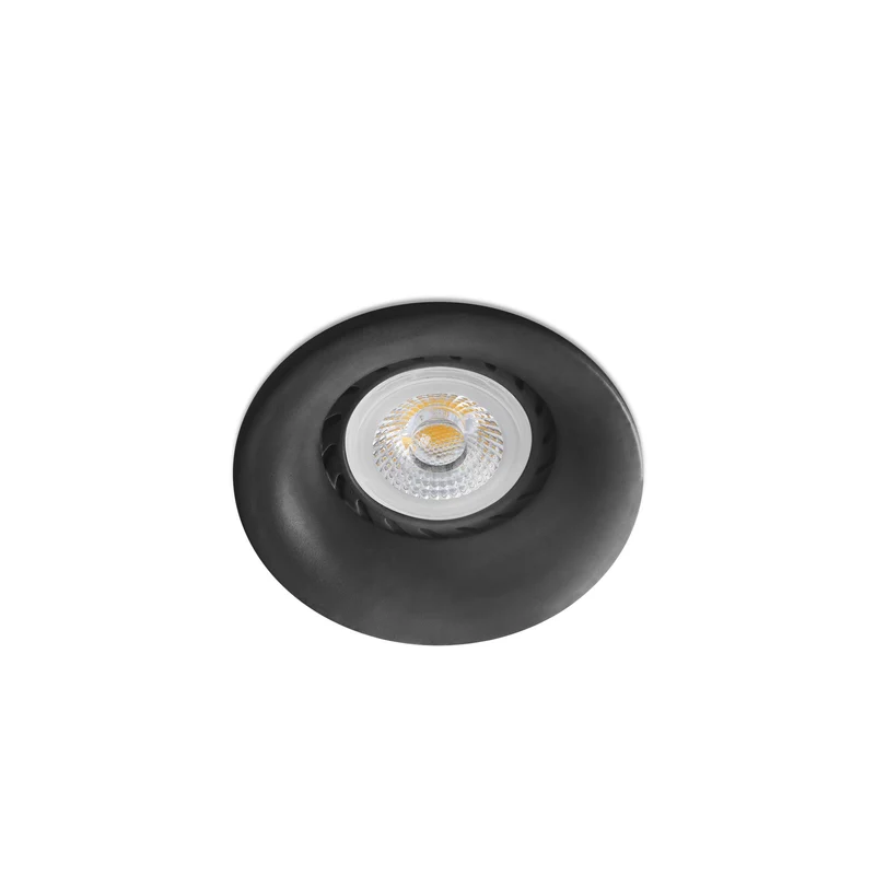 Downlight empotrable de techo Faro Neón GU10 LED negro mate IP20 43409