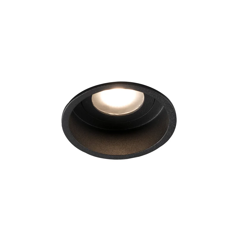 Downlight empotrable de techo Faro Hyde GU10 LED negro mate IP44 40115