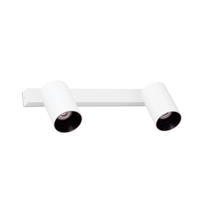 Lámpara de pared aplique Faro Stan 2 luces GU10 LED blanco mate 43742