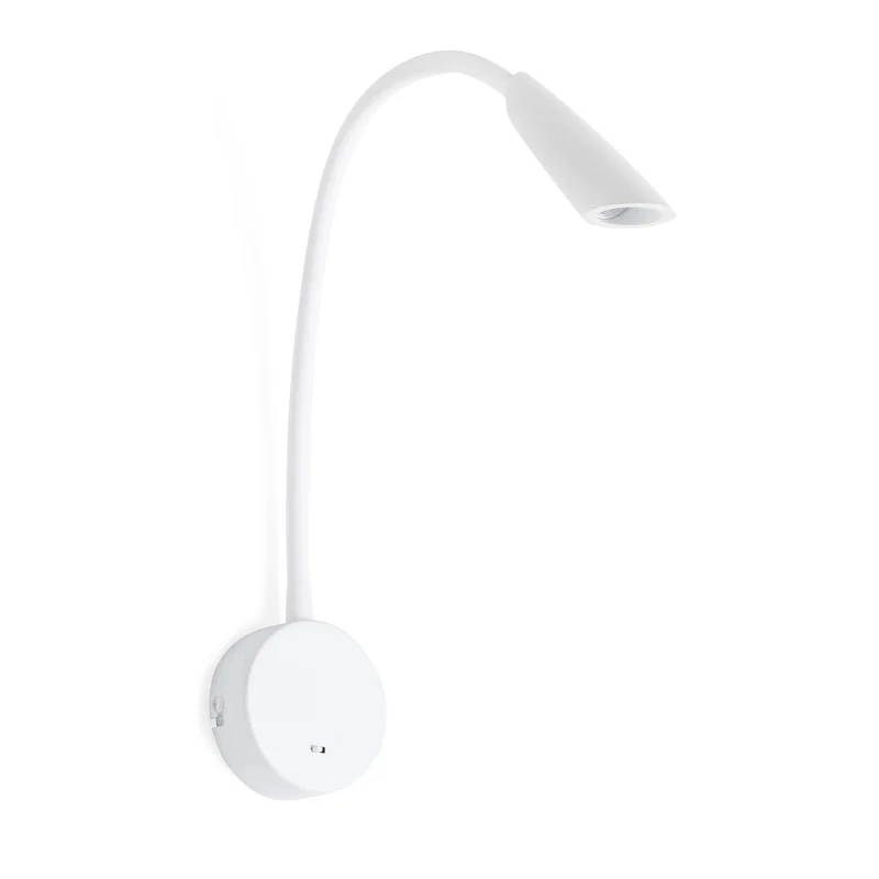 Lámpara de pared aplique Faro Boken con lector LED blanco mate 3000K 41031