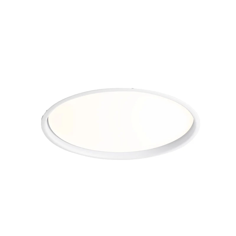 Downlight empotrable de techo Faro Luan LED blanco mate 3000K IP44 40W Ø39cm 42931