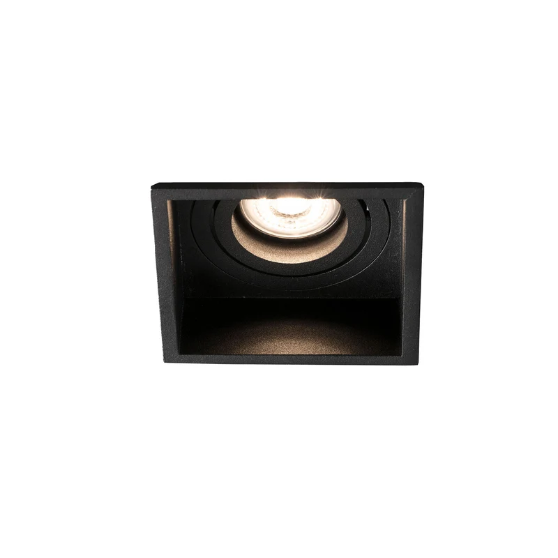Downlight empotrable de techo Faro Hyde GU10 LED negro mate IP20 40121