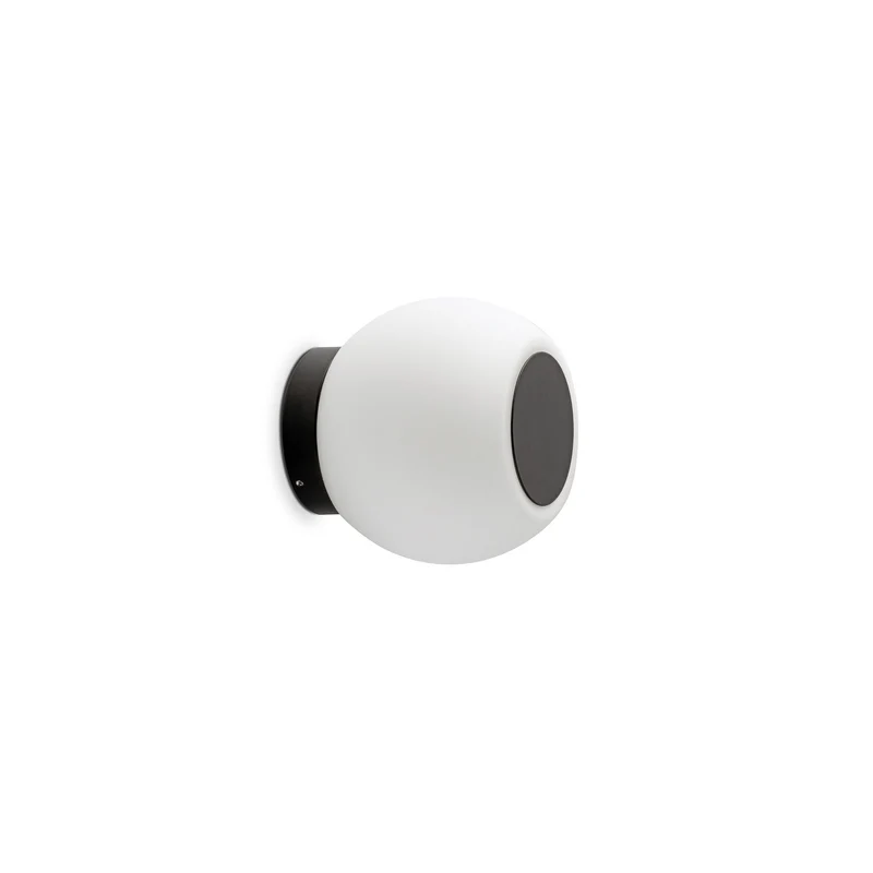 Lámpara de pared aplique Faro Moy LED negro mate 3000K IP44 40093