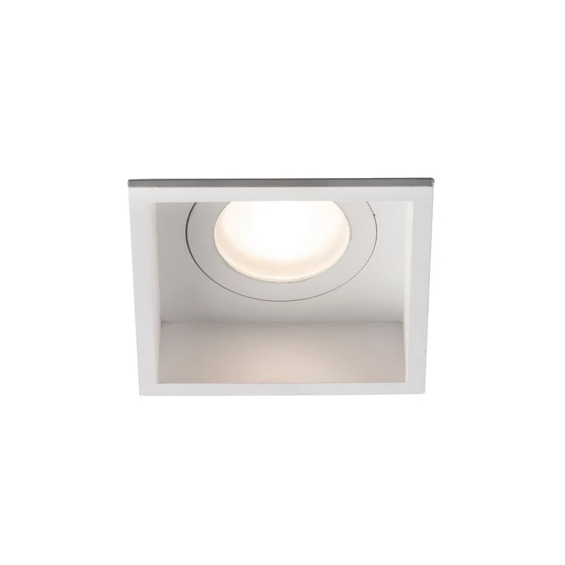 Downlight empotrable de techo Faro Hyde GU10 LED blanco mate IP44 40116