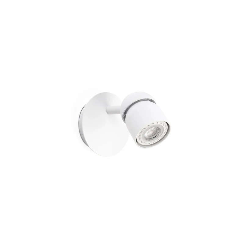 Lámpara de pared aplique Faro Coco 1 luz GU10 LED blanco mate 40660