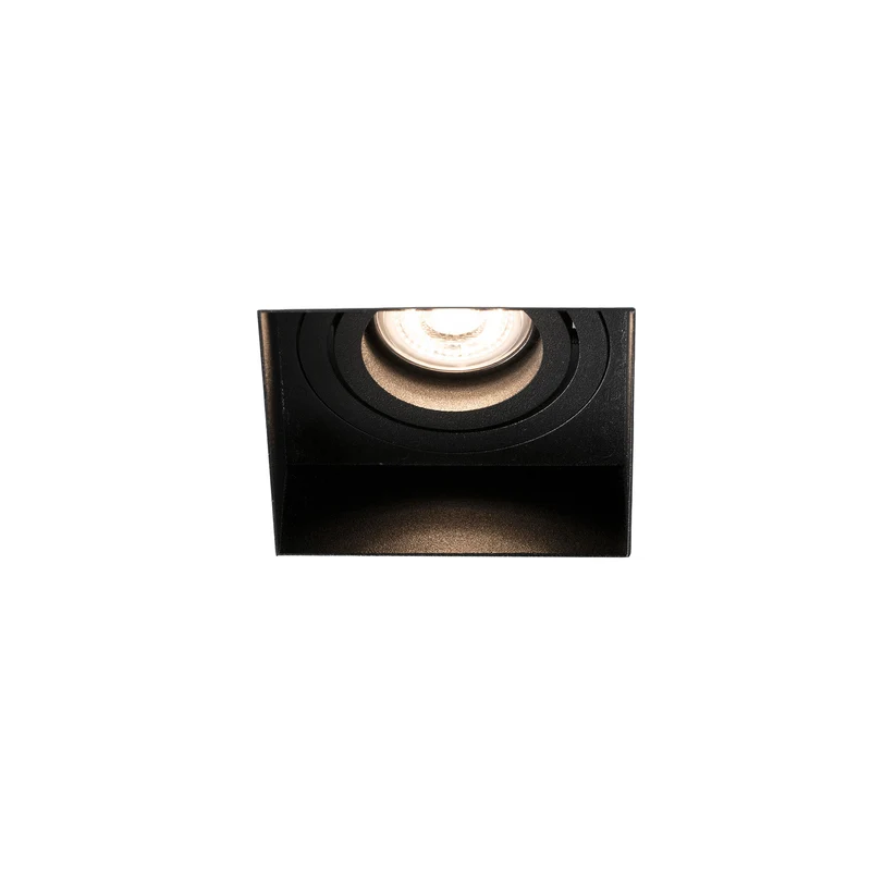 Downlight empotrable de techo Faro Hyde GU10 LED negro mate IP20 40113