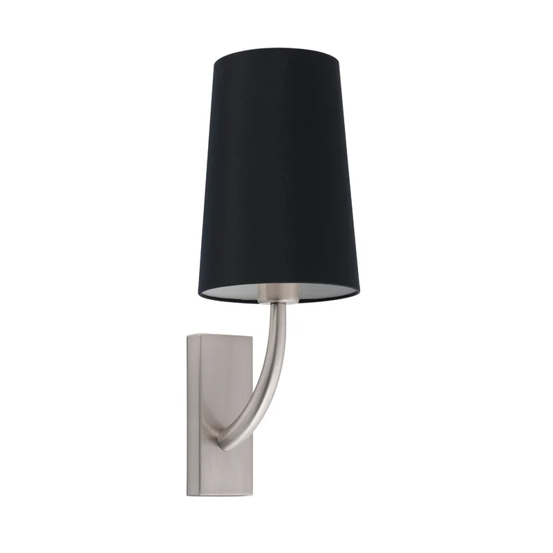 Lámpara de pared aplique Faro Rem E27 LED negro 29680-21