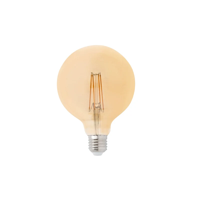 Bombilla LED Faro E27 filamento ámbar 5W 2200K dimable 17434