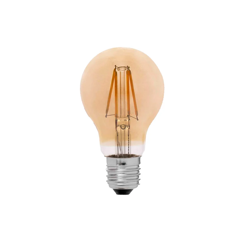 Bombilla LED Faro E27 filamento ámbar 5W 2200K dimable 17432