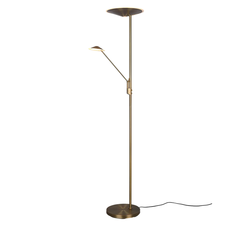 Lámpara de pie Trio Brantford LED bronce viejo regulable 180cm 425610204