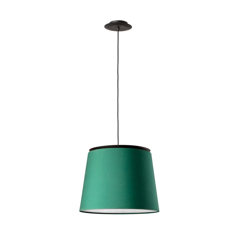 Lámpara de techo colgante Faro Savoy E27 LED negro y verde 20309-91