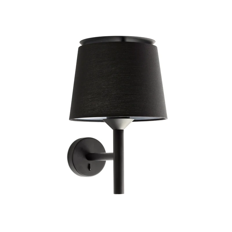 Lámpara de pared aplique Faro Savoy E27 LED negro y negro 20301-93