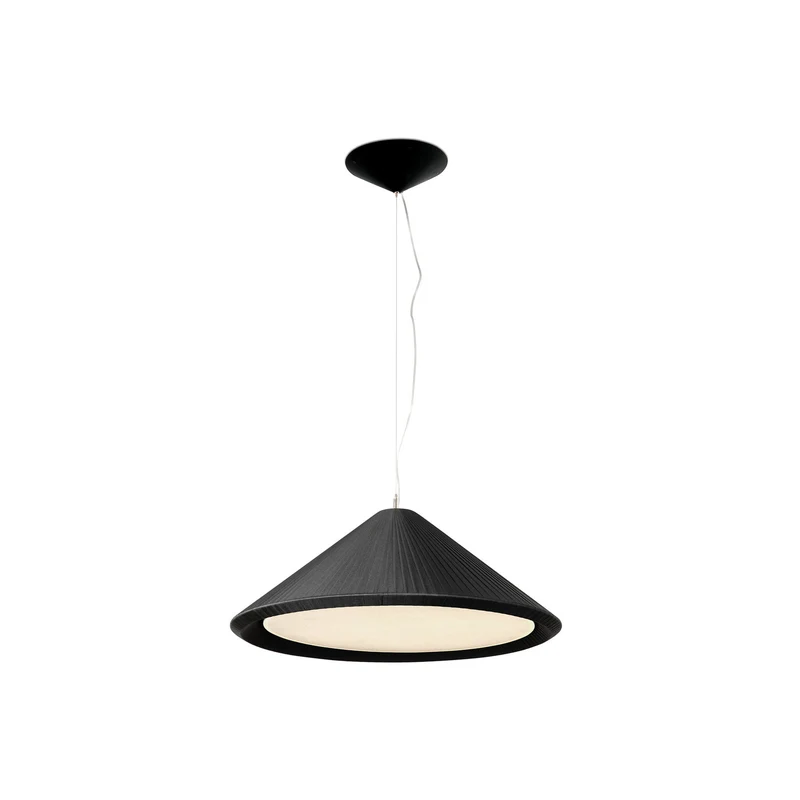 Lámpara de techo colgante Faro Saigon E27 LED negro Ø70cm 20119