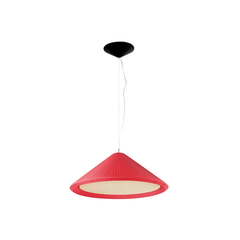Lámpara de techo colgante Faro Saigon E27 LED granate Ø70cm 20121