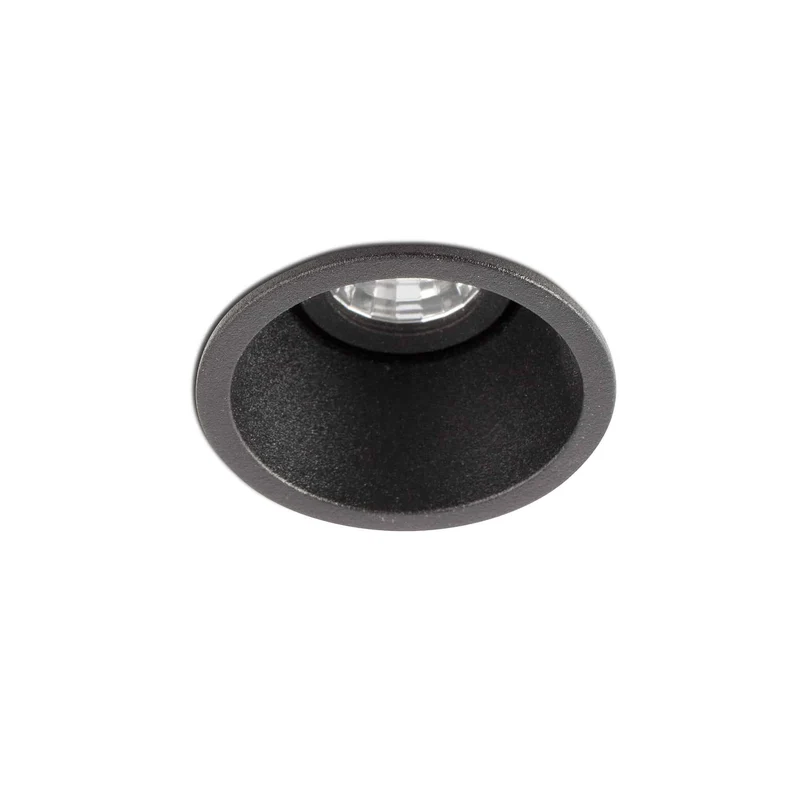 Faro FOX 50 Empotrable negro orientable 2700K