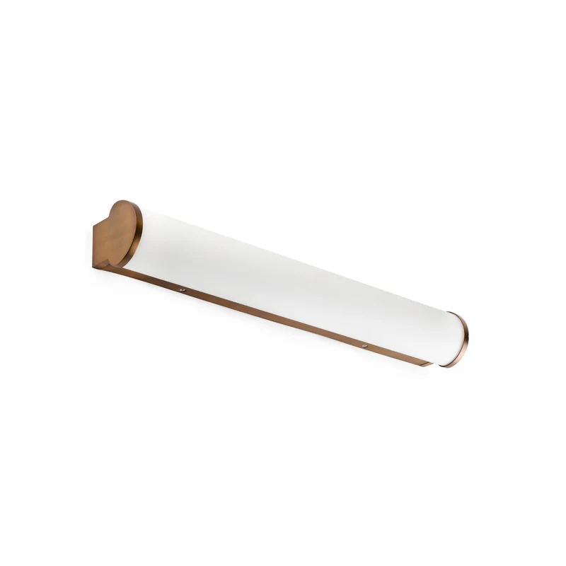 Lámpara de pared aplique Faro Danubio LED bronce 2700K IP44 63605