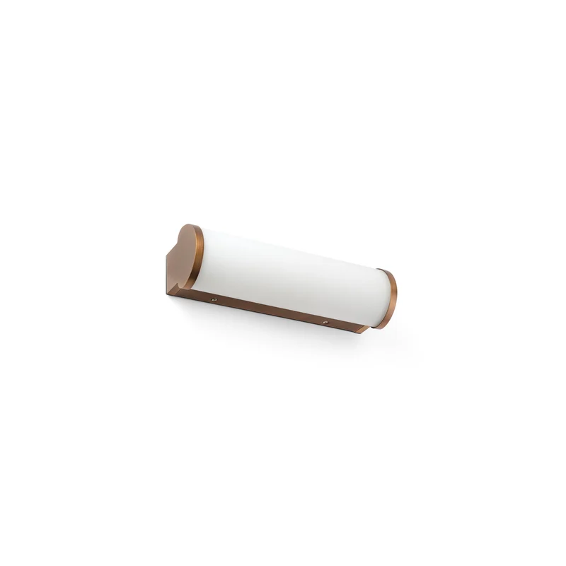 Lámpara de pared aplique Faro Danubio LED bronce 2700K IP44 63603