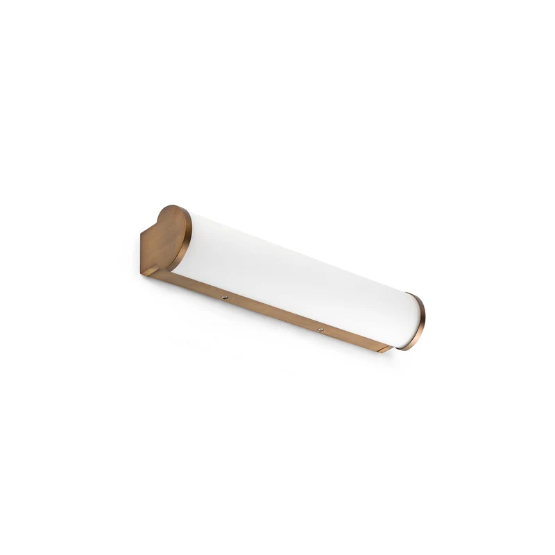 Lámpara de pared aplique Faro Danubio LED bronce 2700K IP44 63604