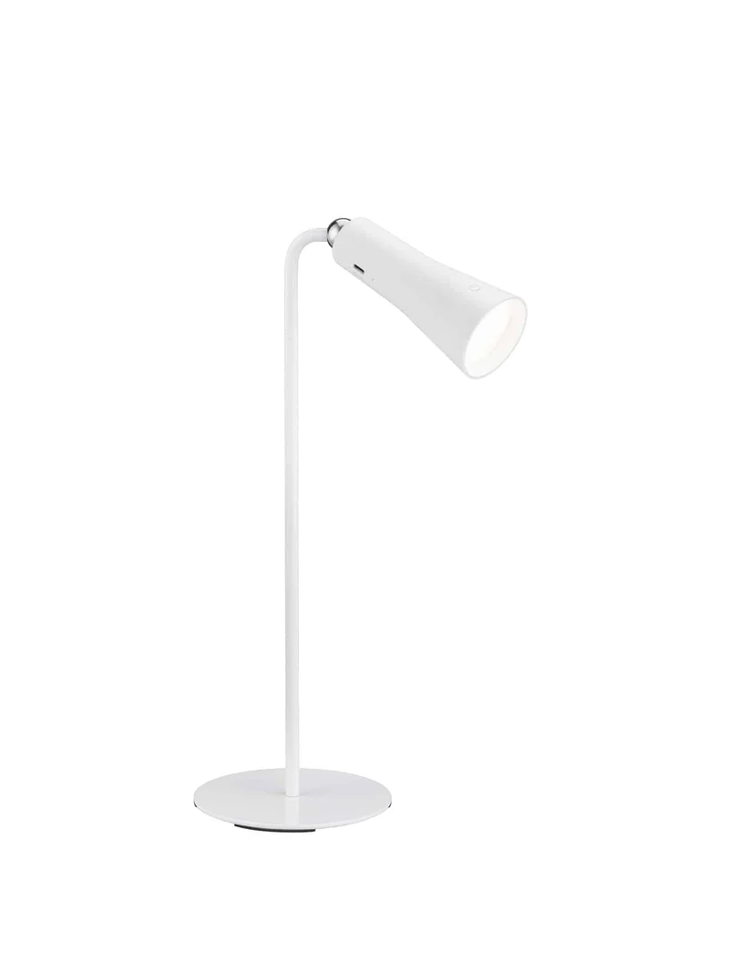 Lámpara de sobremesa Trio Maxi LED portátil blanco mate 3000K táctil USB 36cm R52121131