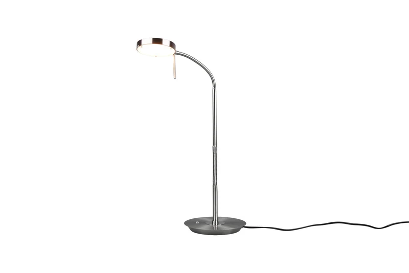 Flexo de sobremesa grande Trio Monza LED níquel mate 523310107