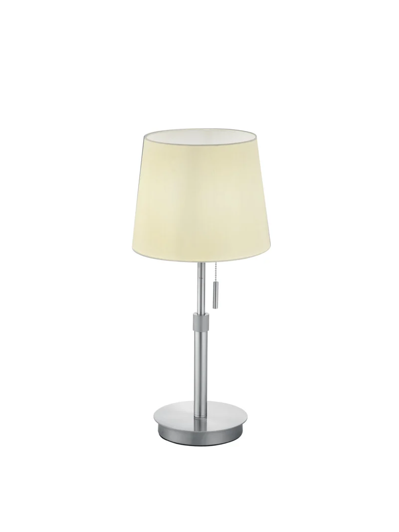 Lámpara de sobremesa grande Trio Lyon níquel mate 56cm 509100107