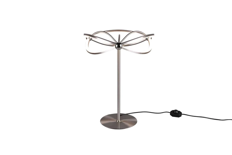 Trio Charivari Sobremesa grande LED de metal níquel mate 521210107