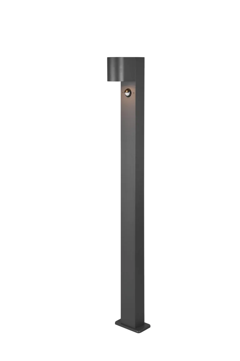 Baliza de exterior Trio Roya antracita con sensor movimiento IP44 100cm 414260142