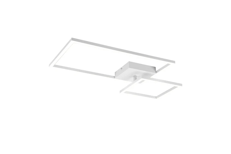 Plafón de techo Trio Padella LED blanco mate 4000K regulable 63,5cm R62642131