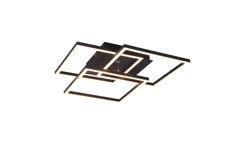 Plafón de techo Trio Mobile LED negro mate CCT regulable con mando 39cm R62883132