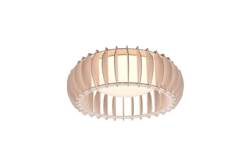 Plafón de techo Trio Monte LED blanco 3000K regulable Ø40cm R62171130