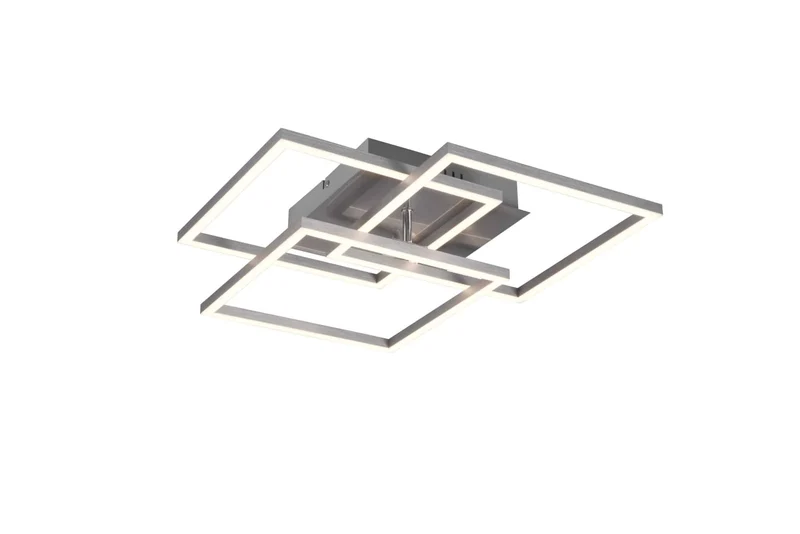 Plafón de techo Trio Mobile LED níquel mate CCT regulable con mando 39cm R62883107