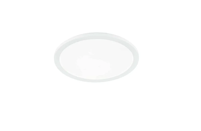 Plafón de baño Trio Camillus LED blanco 3000K regulable IP44 Ø40cm R62922401
