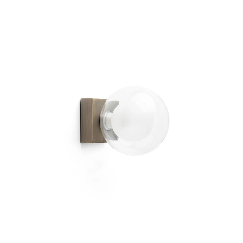 Lámpara de pared aplique Faro Perla G9 LED bronce IP44 40087