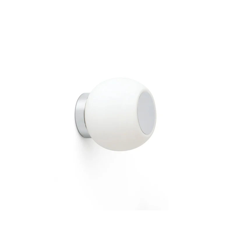 Lámpara de pared aplique Faro Moy LED cromo 3000K IP44 40091