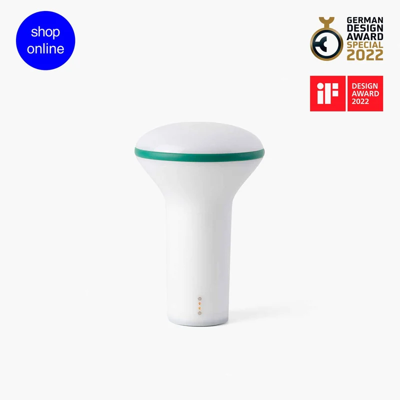 Lámpara de mesa Faro Buddy portátil LED opal 2700K 20210