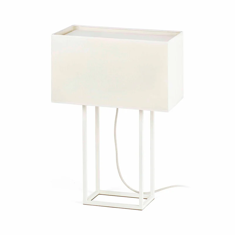 Lámpara de mesa Faro Vesper E27 LED beige 29984