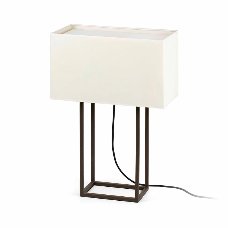 Lámpara de mesa Faro Vesper E27 LED beige 29985