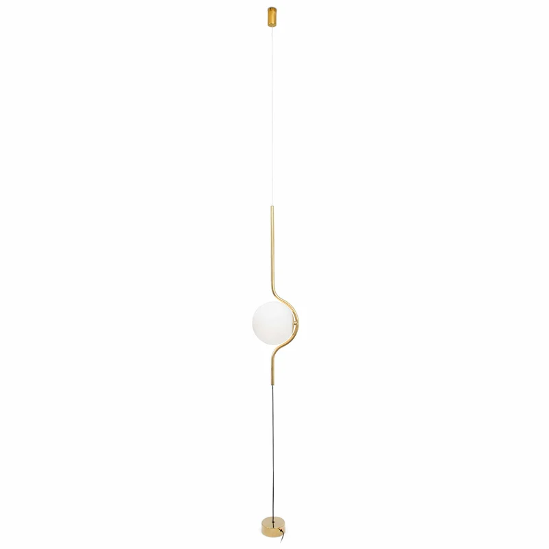 Lámpara de pie Faro Le LED oro brillo 2700K 29694 para salón y comedor