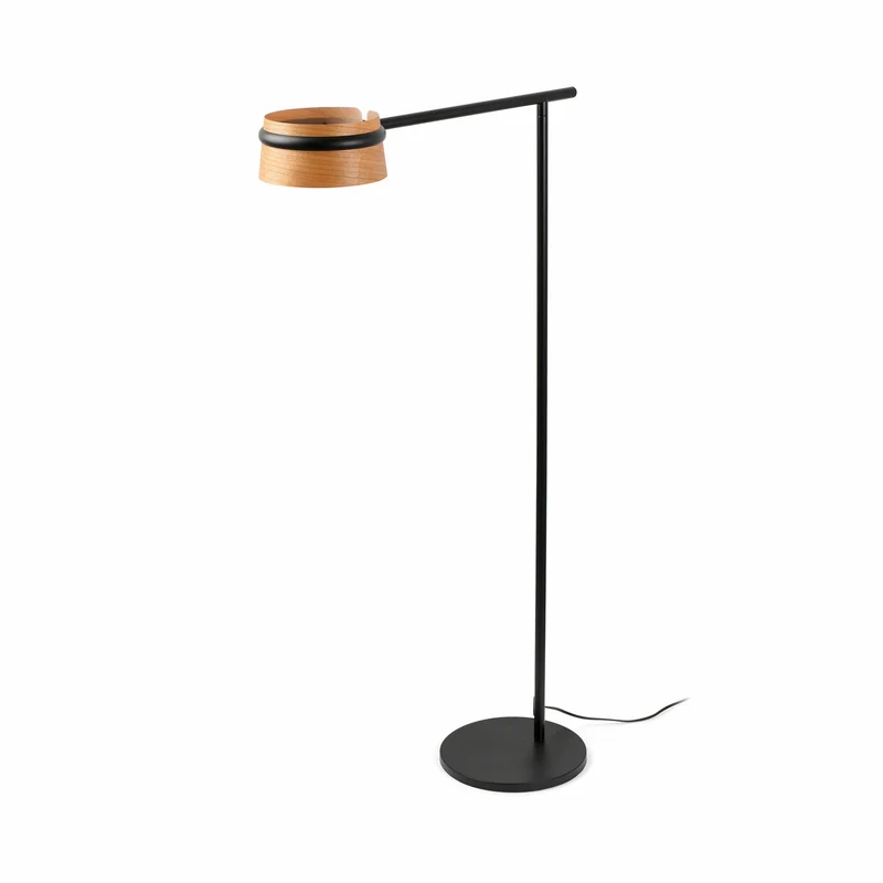 Lámpara de pie salón Faro Loop LED cerezo 2700K 29569