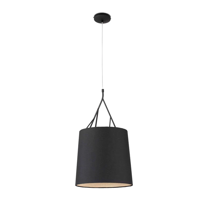 Lámpara de techo colgante Faro Tree E27 LED negro Ø34cm 29864