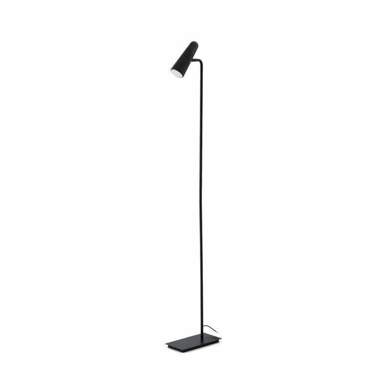 Lámpara de pie salón Faro Lao LED negro mate 3000K 29049