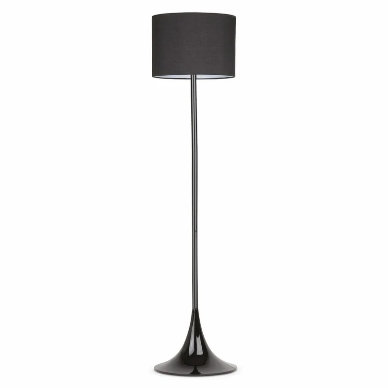 Lámpara de pie salón Faro Black E27 LED negro Ø36cm 29764