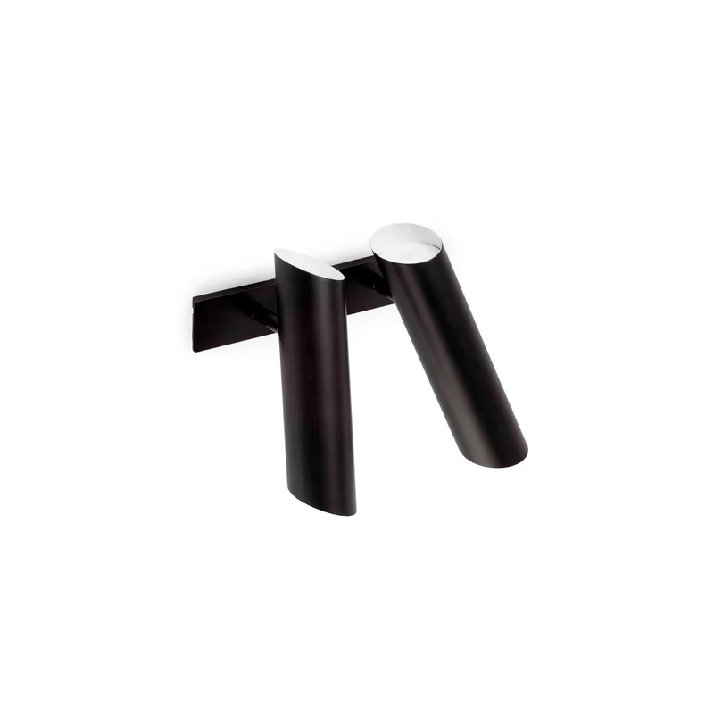 Lámpara de pared aplique Faro Link 2 luces GU10 LED negro mate 29876