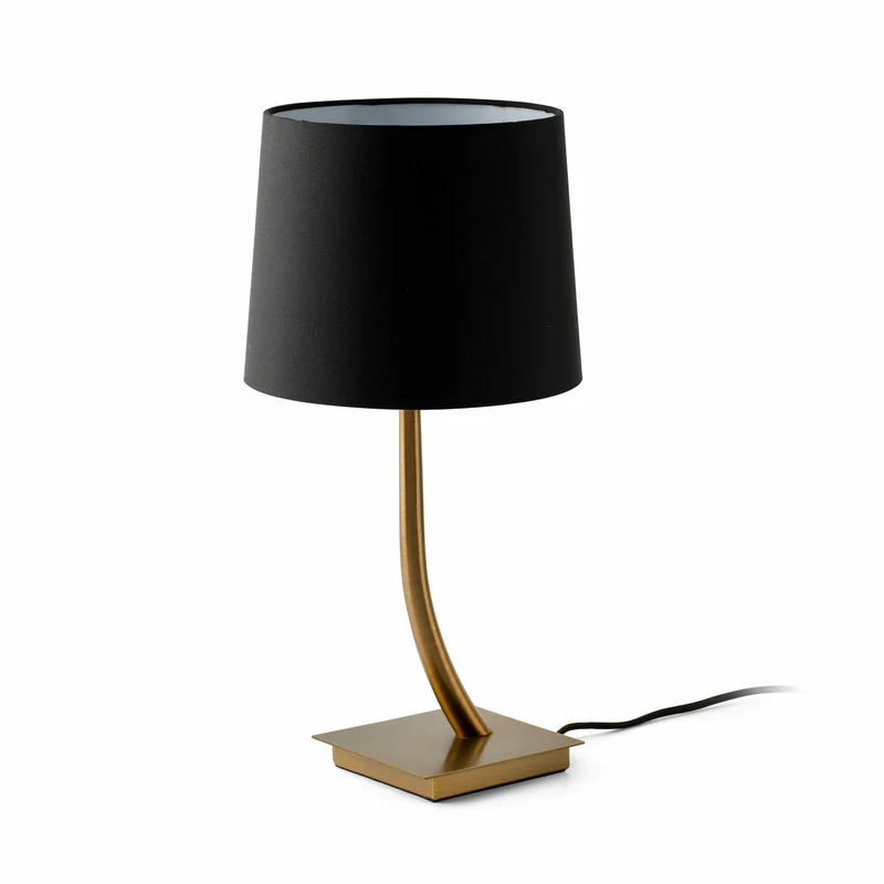 Lámpara de mesa Faro Rem E27 LED negro 29685-06