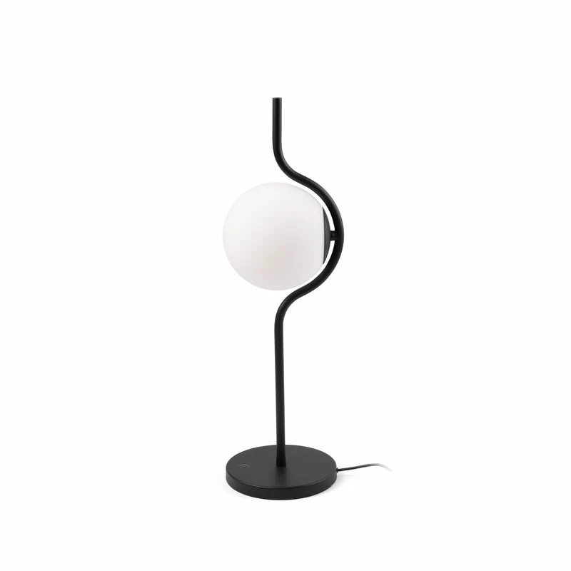 Lámpara de mesa Faro Le LED negro mate 2700K 29697