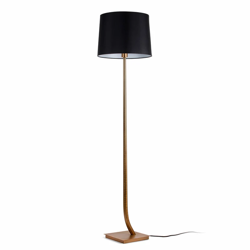 Lámpara de pie salón Faro Rem E27 LED negro 29687-09